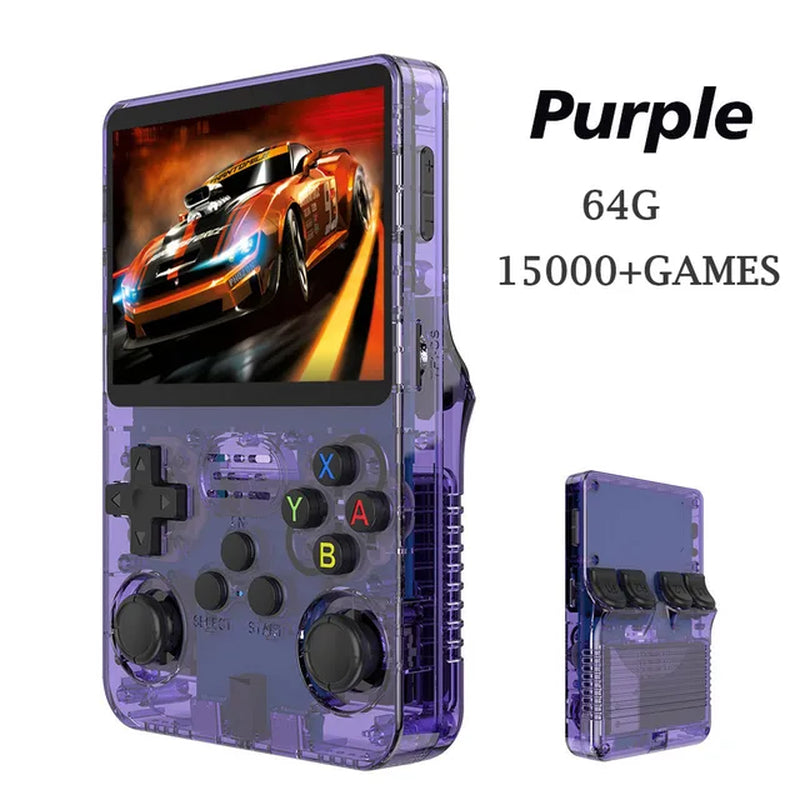 Handheld Game Console 3.5 Inch IPS Screen Retro Game Console Linux System Screen Portable Pocket Video Player